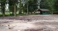 Zagospodarowanie centrum wsi Głubczyn - prace budowlane - lipiec 2011